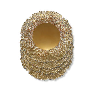 American Atelier 1270812-4 Plate Jay Companies, 13" Diameter, Gold, 12/Pack - Default Title