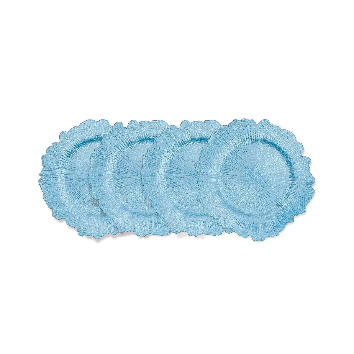 American Atelier 1270863-4 Plate Jay Companies, 13" Diameter, Blue, 12/Pack - Default Title