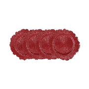American Atelier 1270867-4 Plate Jay Companies, 13" Diameter, Red, 12/Pack - Default Title