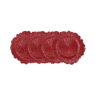 American Atelier 1270867-4 Plate Jay Companies, 13" Diameter, Red, 12/Pack - Default Title