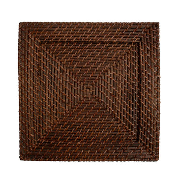 The Jay Companies 1660147J Charge It by Jay Rattan Charger Plate, 13" x 13", Brown, 12/Pack - Default Title