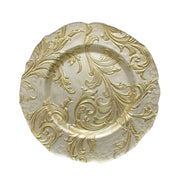 The Jay Companies 1900049 Charge It by Jay Glass Gold Charger Plate, 13" Diameter, 12/Pack - Default Title