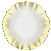 The Jay Companies Charge It by Jay Glass Gold Charger Plate, 13" Diameter, 12/Pack - Gold