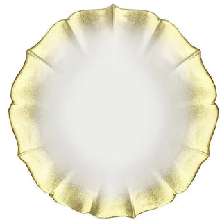 The Jay Companies Charge It by Jay Glass Gold Charger Plate, 13" Diameter, 12/Pack - Gold