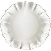 The Jay Companies Charge It by Jay Glass Gold Charger Plate, 13" Diameter, 12/Pack - Silver