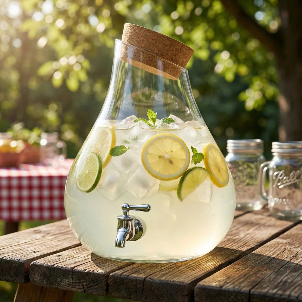 American Atelier 210200-RB Glass Beverage Dispenser, 2.5 gal., Clear - photo 4