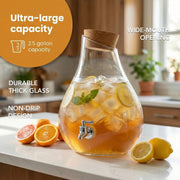 American Atelier 210200-RB Glass Beverage Dispenser, 2.5 gal., Clear - photo 5