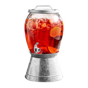 Stylesetter 210601-RB Jaxon Glass Beverage Dispenser, 2 gal., Silver - Default Title
