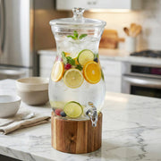 American Atelier Madera Glass Beverage Dispenser, Brown - photo 3