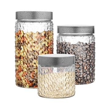 Stylesetter 303253-RB Glass Canister Set, 30 - 59 oz., Clear - Default Title