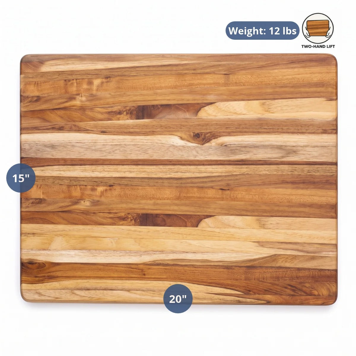 Teakhaus Traditional Teakwood Cutting Board, Brown - photo 2