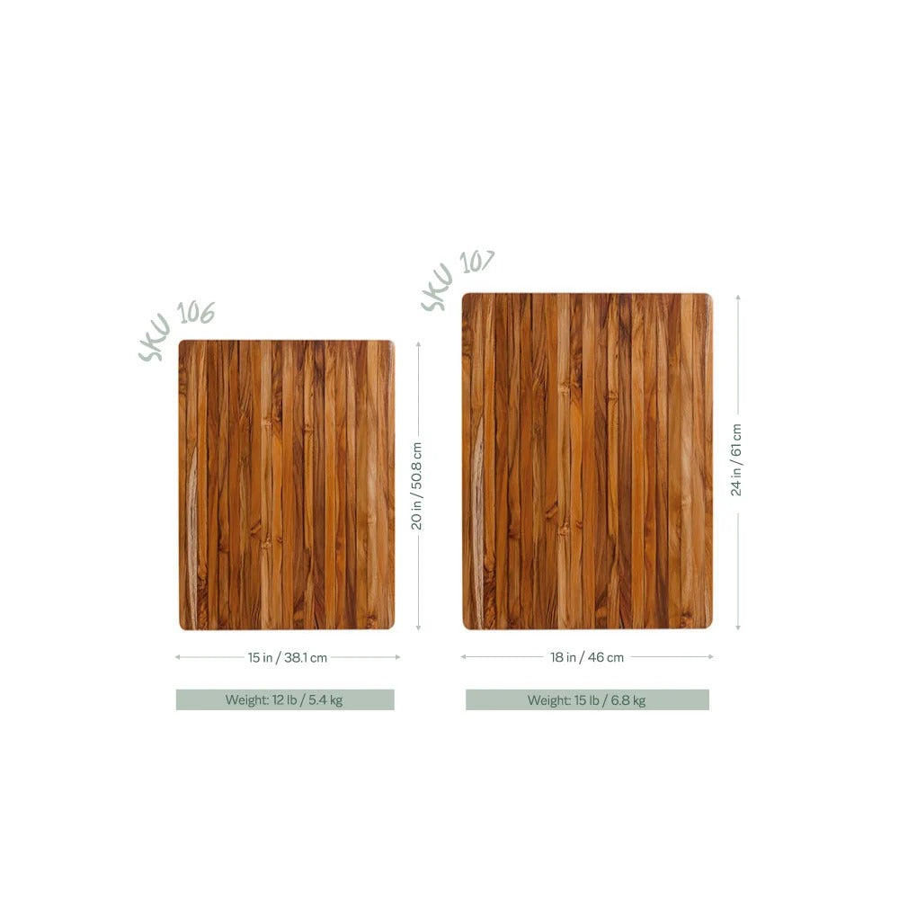 Teakhaus Traditional Teakwood Cutting Board, Brown - photo 6