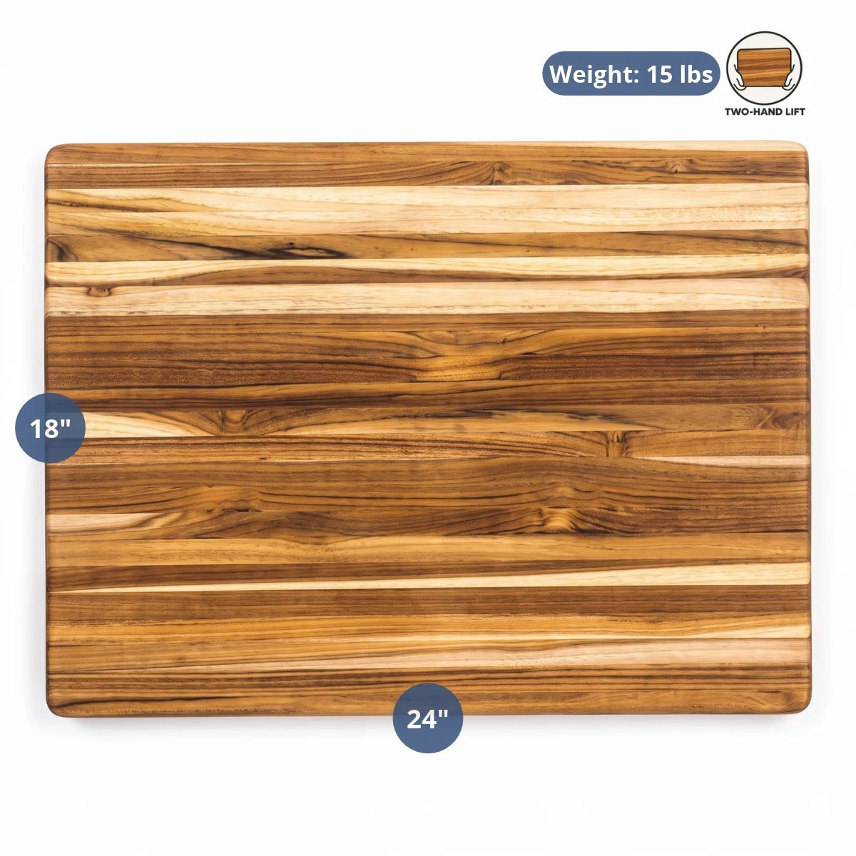 Teakhaus Traditional Teakwood Cutting Board, Brown - photo 7