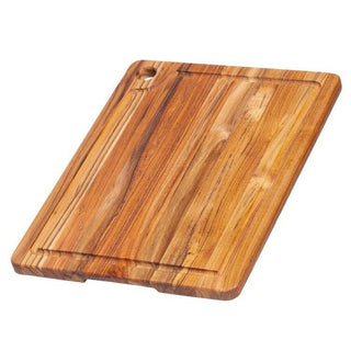 Teakhaus 110 Traditional Teakwood Cutting Board, 12" x 16", Brown - Default Title