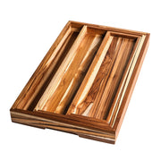 Teakhaus 1304 Timeless Teakwood Serving Tray Set, 12" x 20", Brown - photo 7