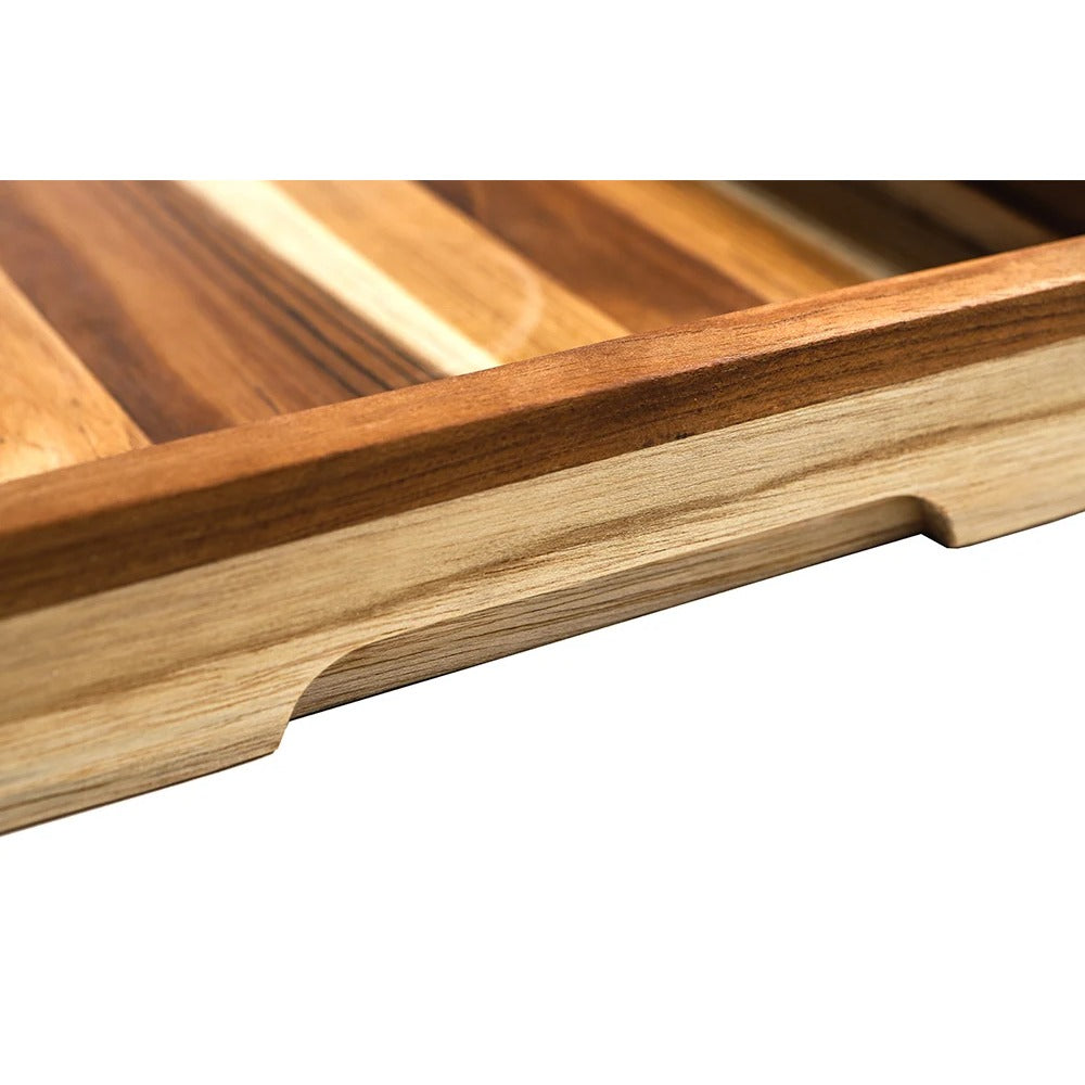 Teakhaus 1304 Timeless Teakwood Serving Tray Set, 12" x 20", Brown - photo 8