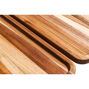 Teakhaus Essential Teakwood Serving Tray, 1/2" High, Brown - photo 2
