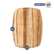Teakhaus Elegant Teakwood Serving Board, 1/2" High, Brown - photo 2