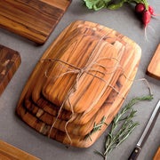 Teakhaus Elegant Teakwood Serving Board, 1/2" High, Brown - photo 3