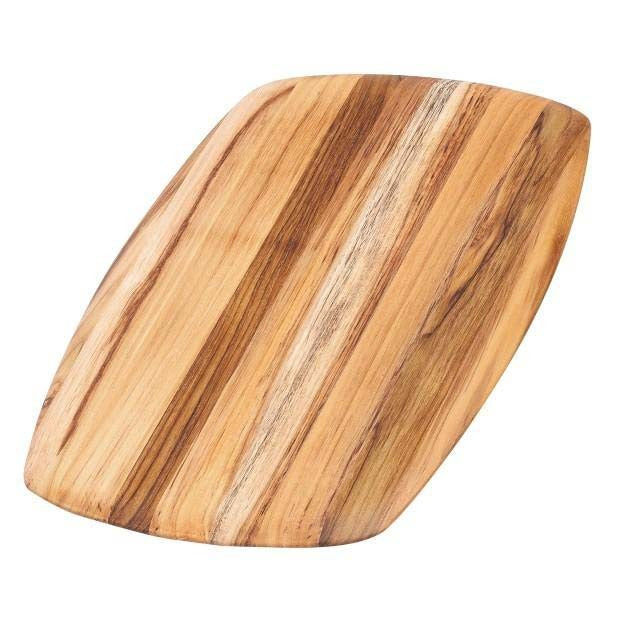 Teakhaus Elegant Teakwood Serving Board, 1/2" High, Brown - 10"