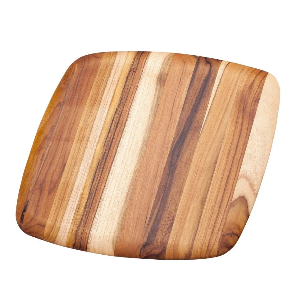 Teakhaus Elegant Teakwood Serving Board, 1/2" High, Brown - 16"