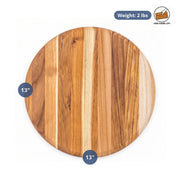 Teakhaus Elegant Teakwood Serving Board, 1/2" High, Brown - photo 4
