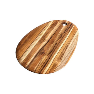Teakhaus Elegant Teakwood Serving Board, 1/2" High, Brown - 14"