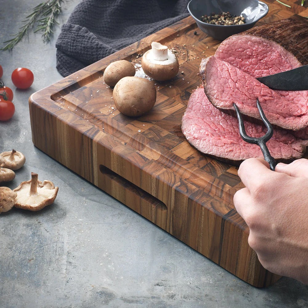 Teakhaus Butcher Block Teakwood Cutting Board, Brown - photo 8