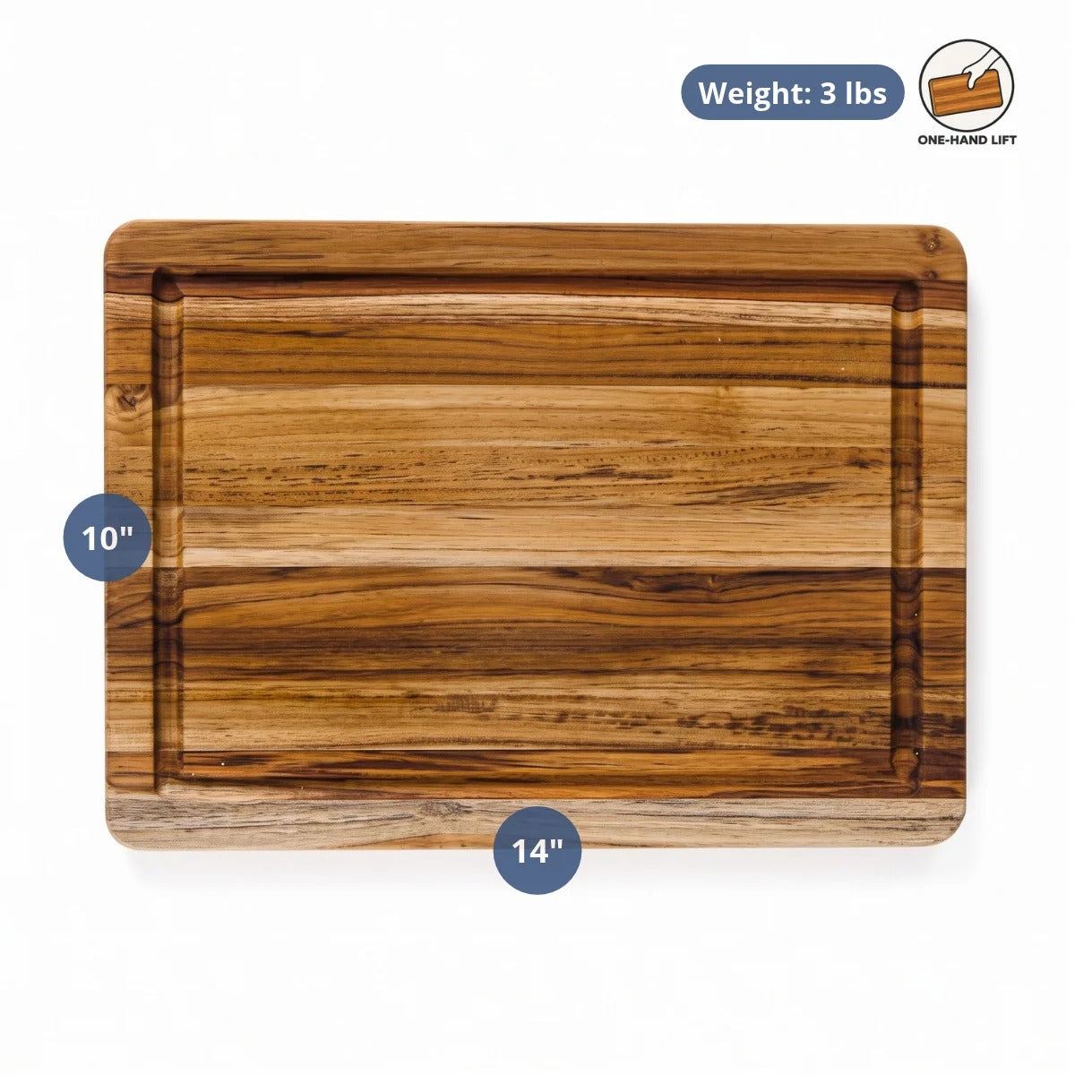 Teakhaus Essential Teakwood Cutting Board, Brown - photo 2