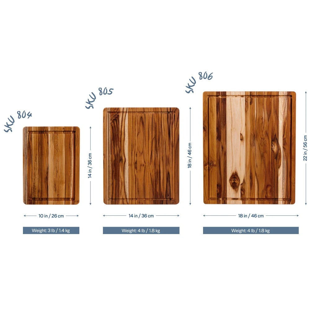 Teakhaus Essential Teakwood Cutting Board, Brown - photo 4