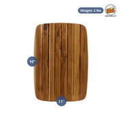 Teakhaus 409 Essential Teakwood Bread Board, 11" x 16", Brown - photo 2