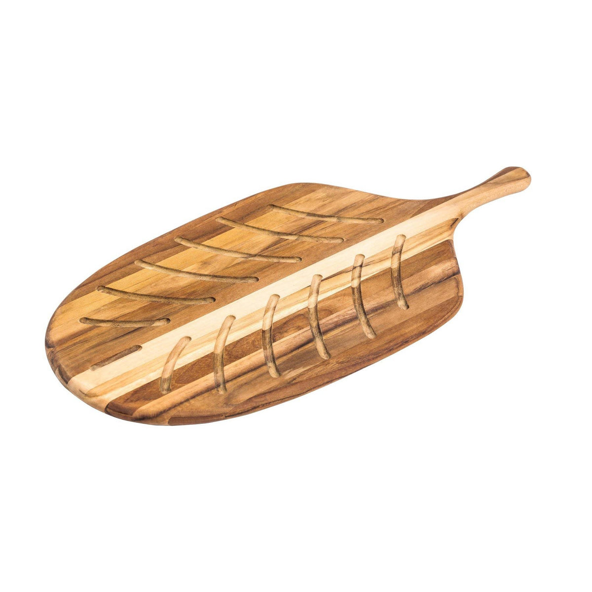 Teakhaus Canoe Teakwood Serving Board, 9" x 19", Brown - photo 2