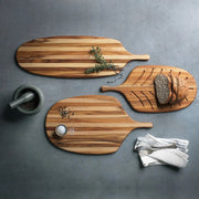 Teakhaus Canoe Teakwood Serving Board, 9" x 19", Brown - photo 4