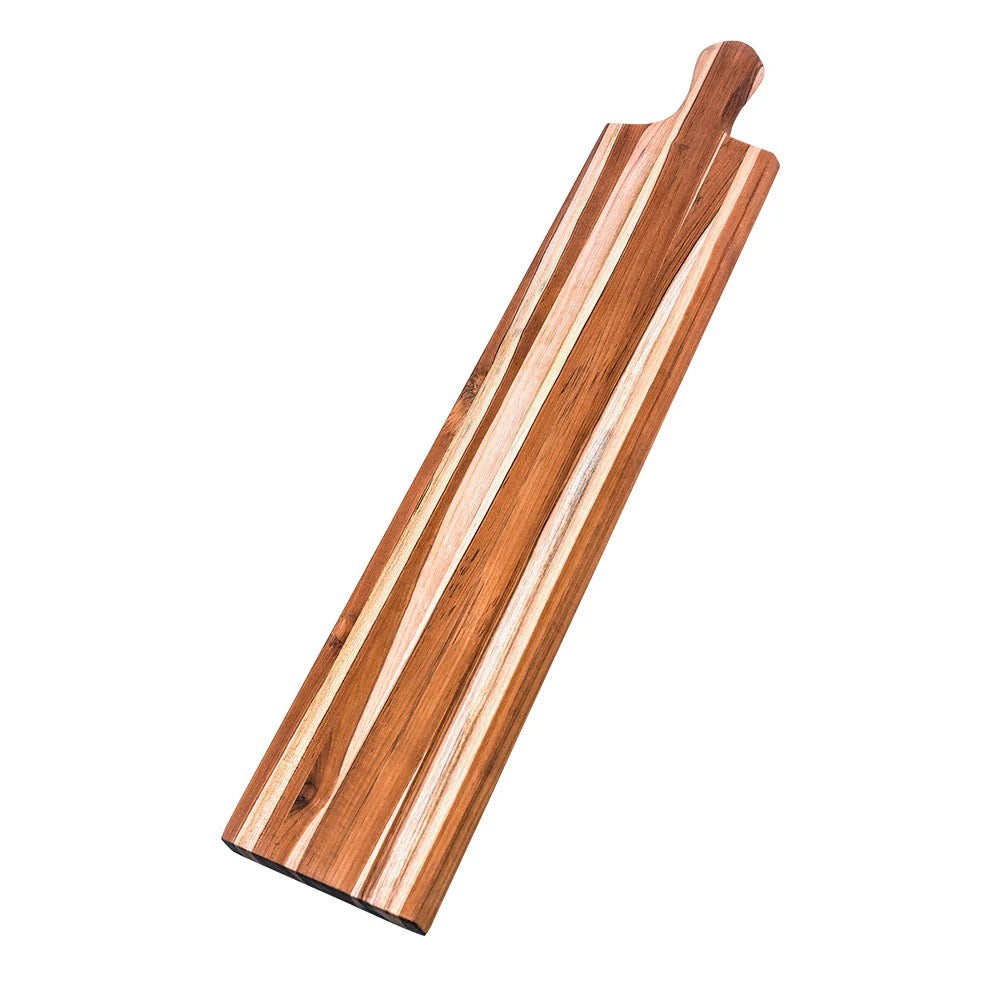 Teakhaus Specialty Teakwood Serving Board, 8" Wide, Brown - 41"
