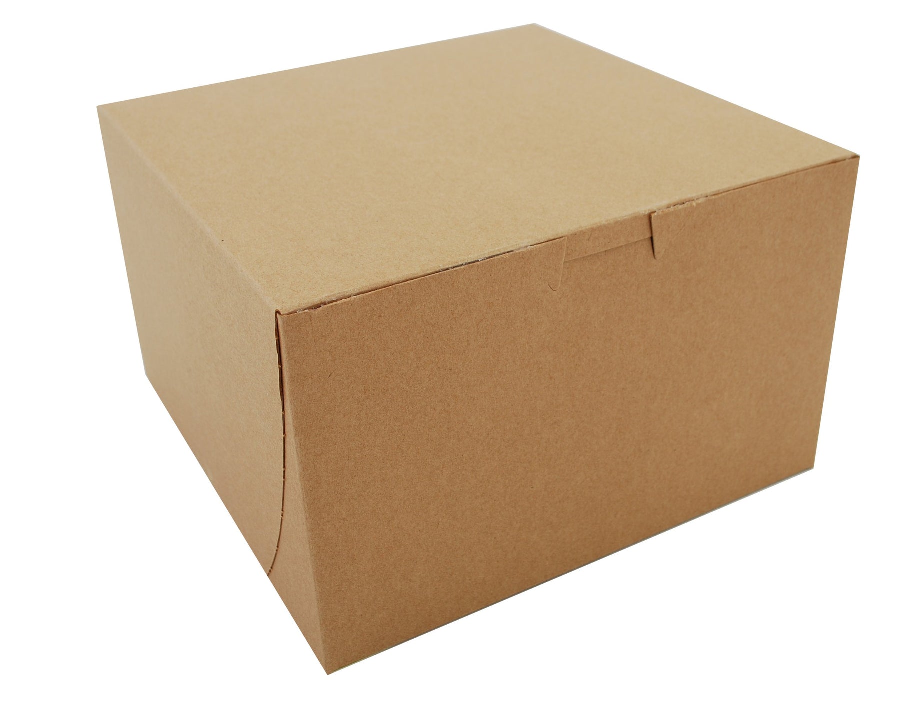 SCT Kraft One-Piece Non-Window Bakery Boxes, 8 x 8 x 5, Brown, Paper, 100/Bundle
