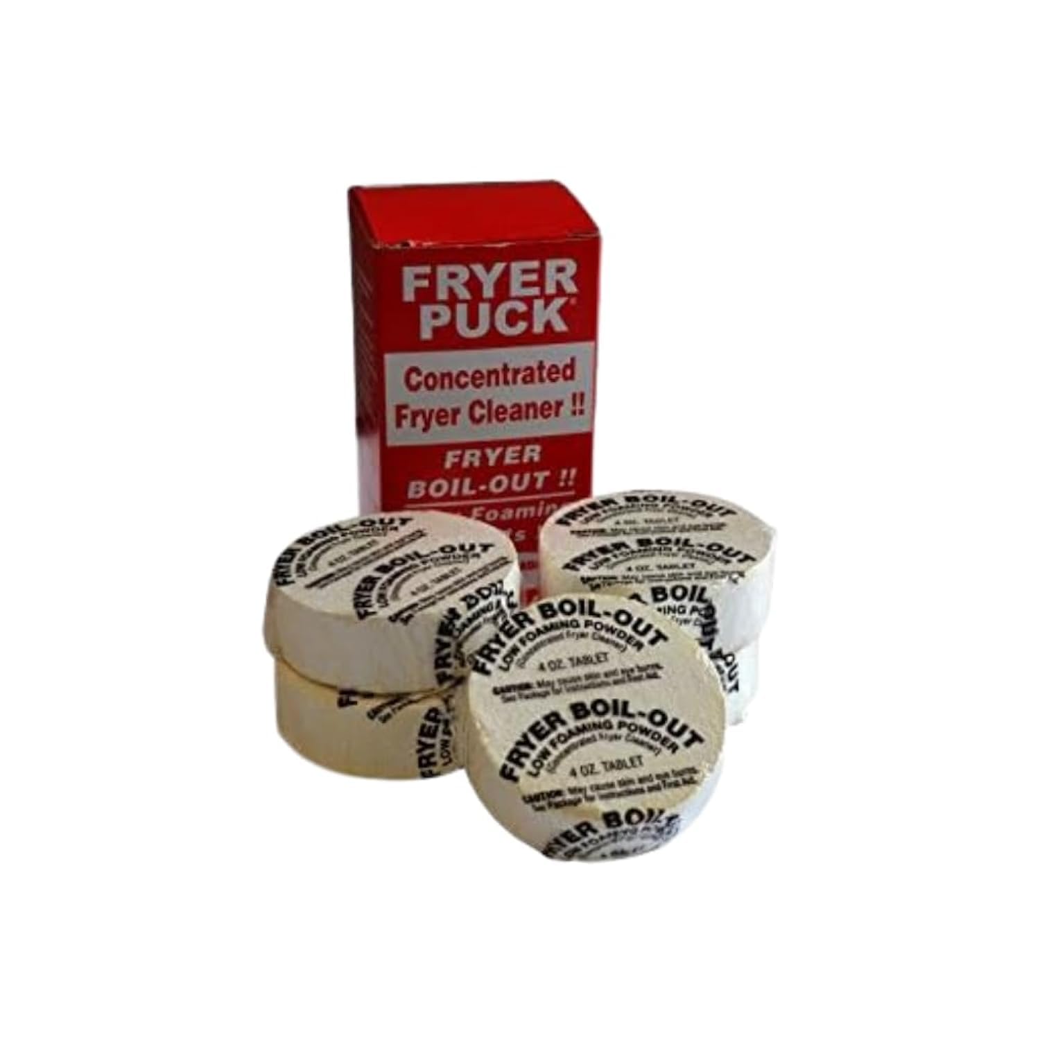 Fryer Puck 401304001 4oz Deep Fryer Cleaner Tablets (5 Tabs/Box)