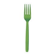 Eco-Products Veridian Cutlerease PLA Plastic Fork, 6" Long, Green, 960/Case - Fork
