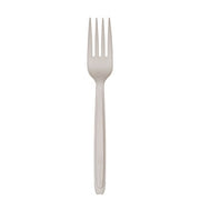 Eco-Products Cutlerease PLA Plastic Fork, 6" Long, White, 960/Case - Fork