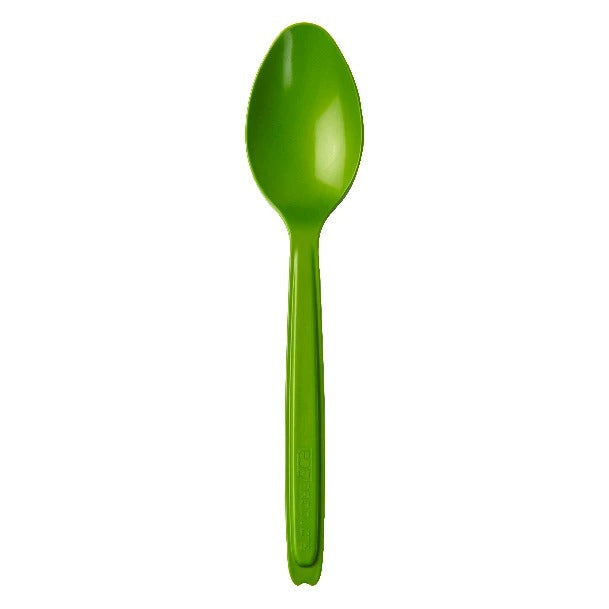 Eco-Products Veridian Cutlerease PLA Plastic Fork, 6" Long, Green, 960/Case - Spoon