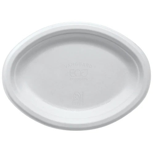 Eco-Products EP-P009NFA Vanguard Plate, 7" x 10", White, 500/Case - photo 2