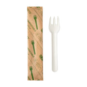 Eco-Products Paper Knife, 6 1/2" Long, White - Fork 500/Case