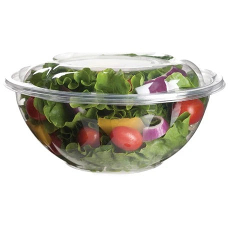 Eco-Products PLA Plastic Salad Bowl, Clear, 150/Case - 24 oz.