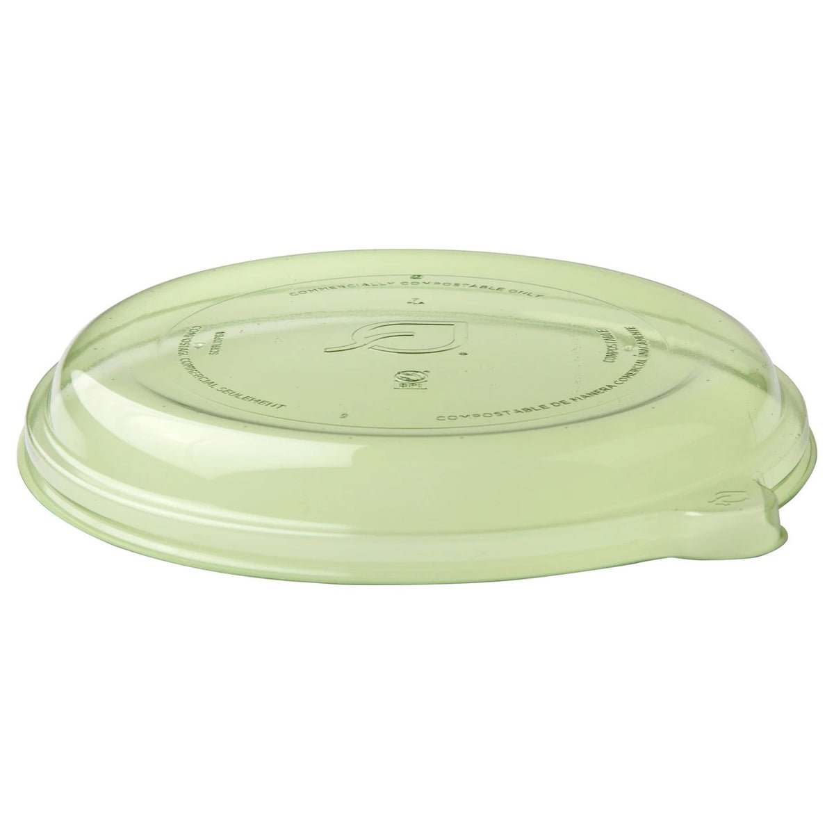 Eco-Products EP-SCR9LID PET Plastic Lid, 1 1/4" High, Clear, 300/Case - photo 2