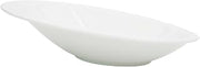 COL-28 CAC Collection 13-Inch by 9-Inch by 3-3/4-Inch 26-Ounce Super White Porcelain Oval Sheer Bowl, Box of 12