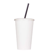 16 oz Paper Cold Cup (90mm Diameter) by Karat – 16 oz, 16.0 ounces, Paper, White, Pack of 1000