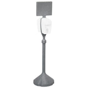 MSN01-1000, Sanitizer Dispenser Stand by PolyJohn – 58"L x 15"W x 58"H, Plastic, Pewter Gray, Model MSN1-1000GG