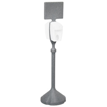 MSN01-1000, Sanitizer Dispenser Stand by PolyJohn – 58"L x 15"W x 58"H, Plastic, Pewter Gray, Model MSN1-1000GG