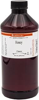 LorAnn Oils Honey Super Strength Bakery Flavoring, 16 oz, Rich Sweet Liquid Extract for Baking, Beverages, Marinades, Glazes and Savory Culinary Applications USA Made