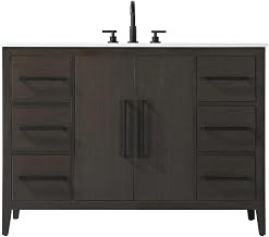 Mocha Brown Millie Bathroom Vanity by Elegant Lighting