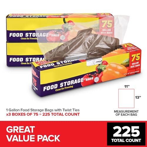 Stock Your Home 1 Gallon / Clear / 1 Gallon Bags Food Storage Bags